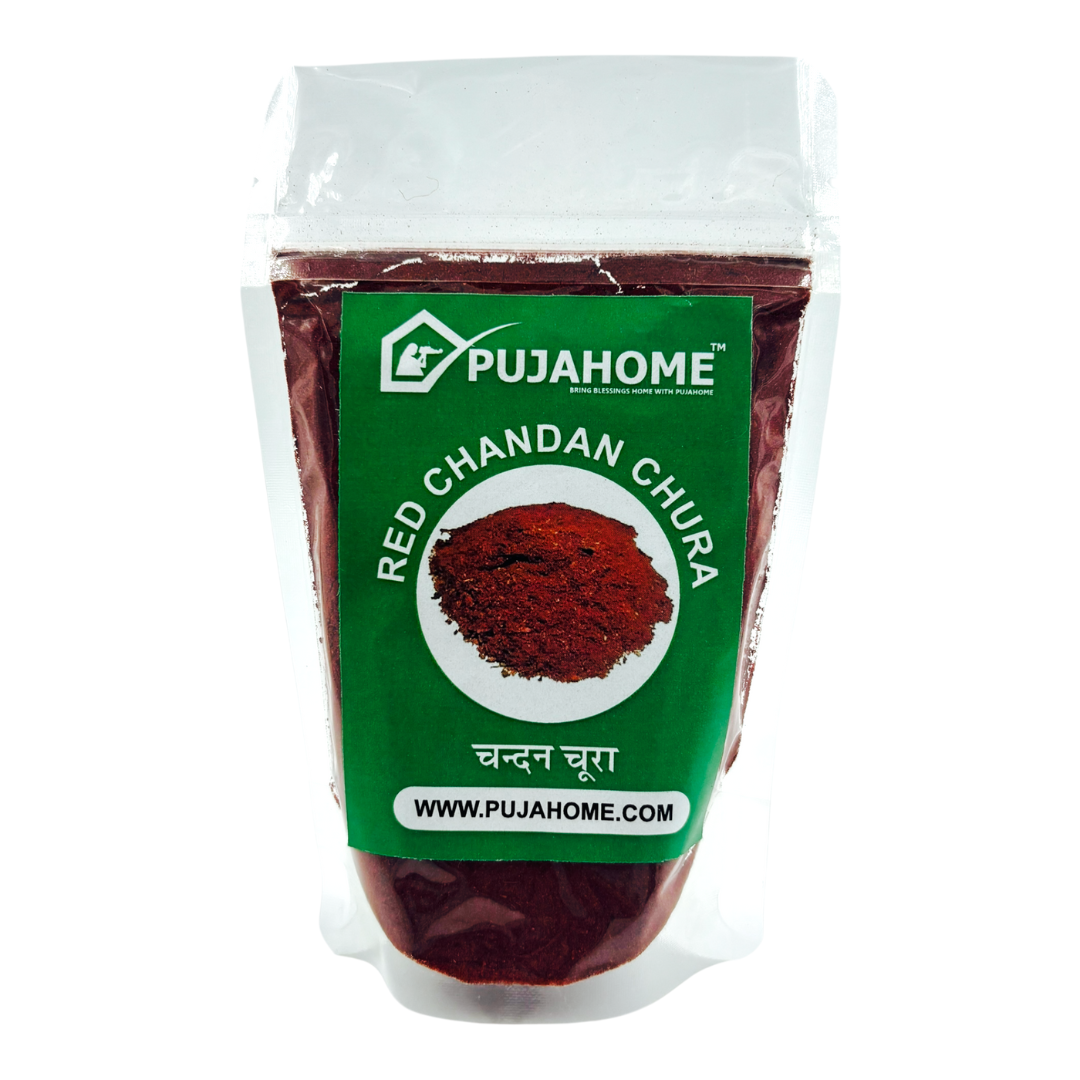 Pujahome Red Sandalwood Lal Chandan Powder | Red Chandan Chura (500 Gram Pack)