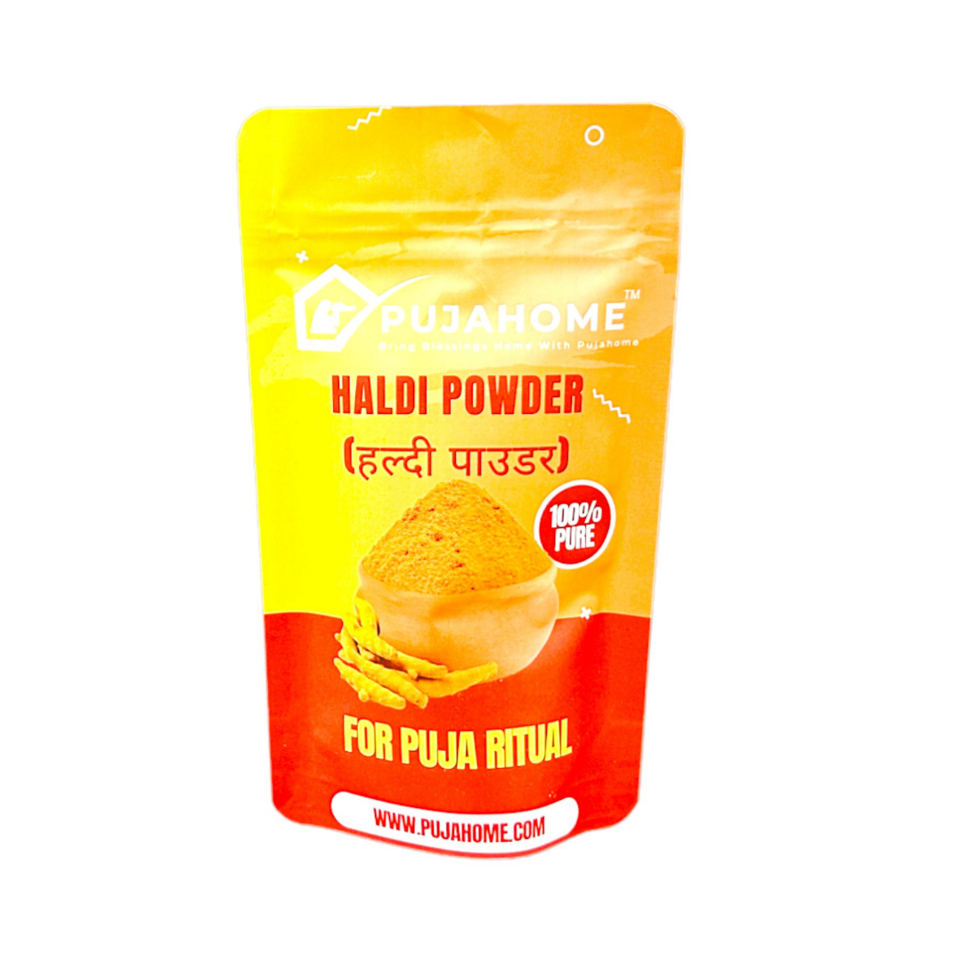 Pujahome Premium Quality Haldi Powder For Puja (Pouch Pack)