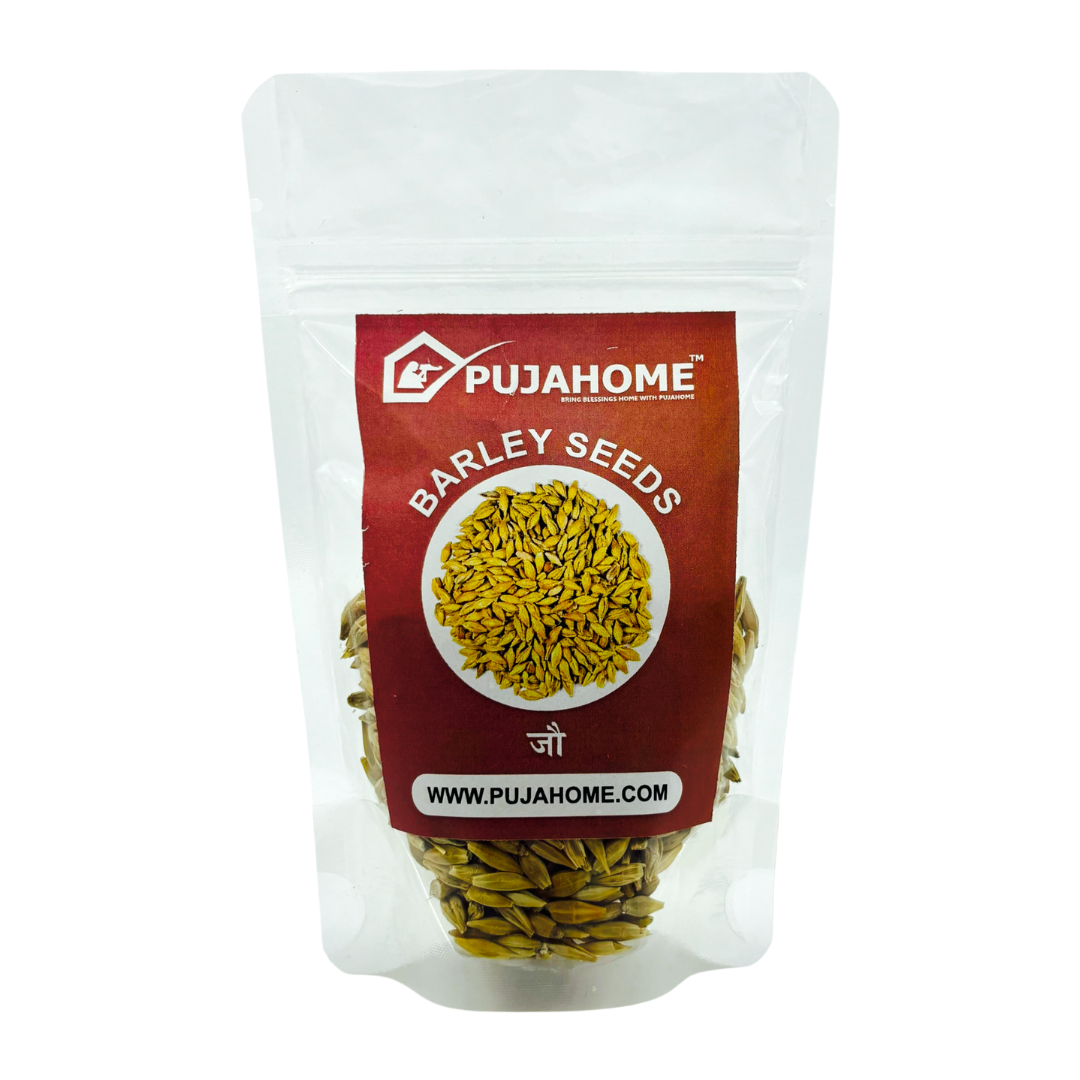 Pujahome Organic Nature Raw Barley Seeds Jau For Puja (1 Kg Pack)