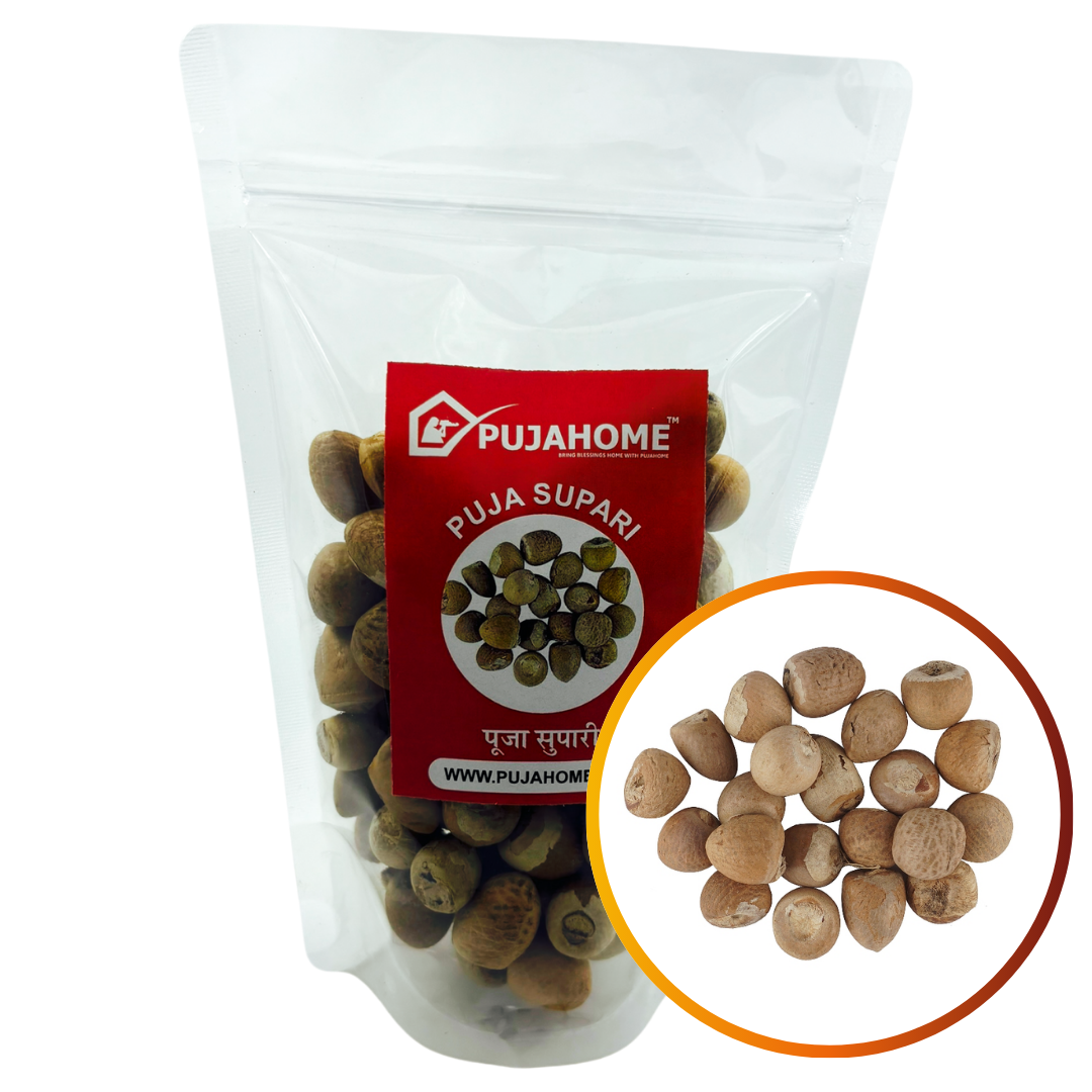 Pujahome Whole Puja Supari | Betel Nut | Satta Supari | Areca Nut (1000 Gram Pack)