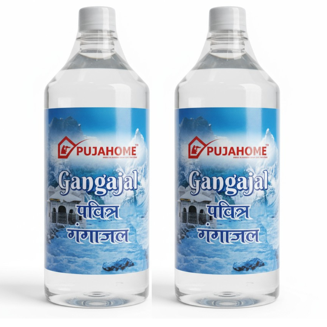 Pujahome Pure Gangajal – Sourced from Rishikesh | 100% Original Ganga Jal for Puja & Rituals (1000 ml)