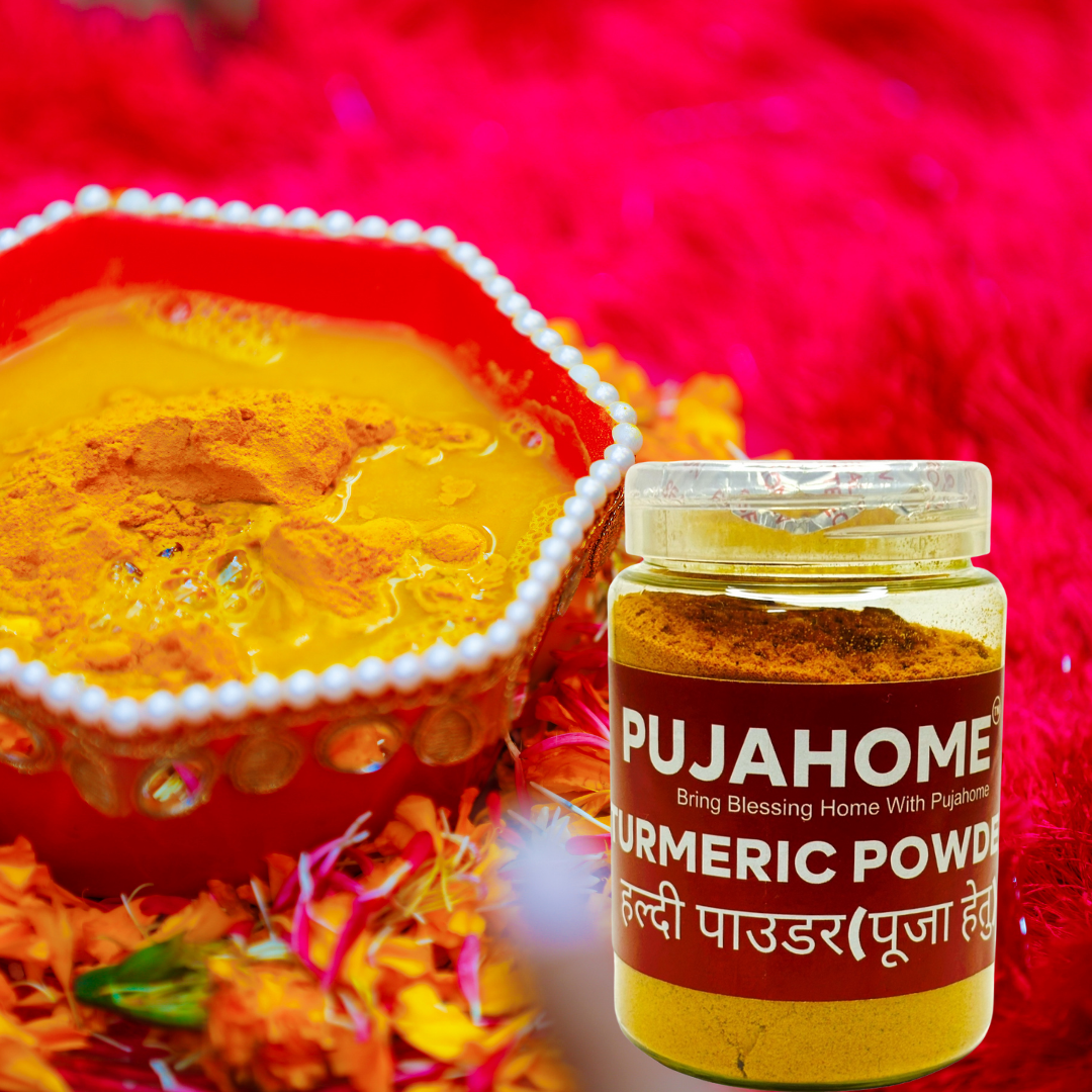 Pujahome Haldi Powder for Puja |100% Pure Haldi for All Pooja (100 Grams)