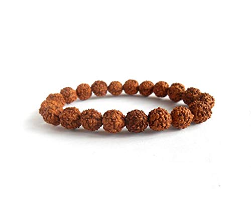 Rudraksha 5 Mukhi Bracelet, (6 MM Beads) Original Rudraksha Bracelet for Men & Women (Pack of 2)