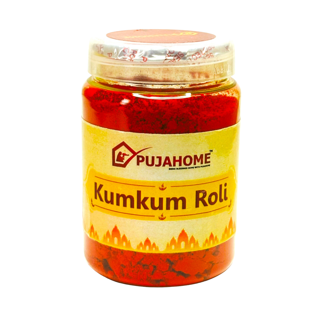 Pujahome Pure kumkum (Roli) & Halid for Puja and Tilak (Pack of 100grm x 2)