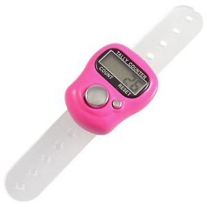 Pujahome Multiuse Mini Hand Tally Finger Ring Counting Device, Jap Counting Device for Mantra Jaap 5 Digit