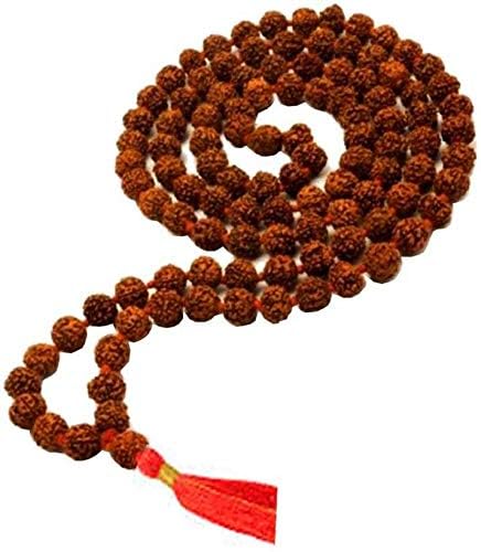 Pujahome Rudraksha Mala Original Lab Certified 108 + 1 Beads | Jap Mala | Perfect for Wearing for Both Men & Women | Used for Meditation