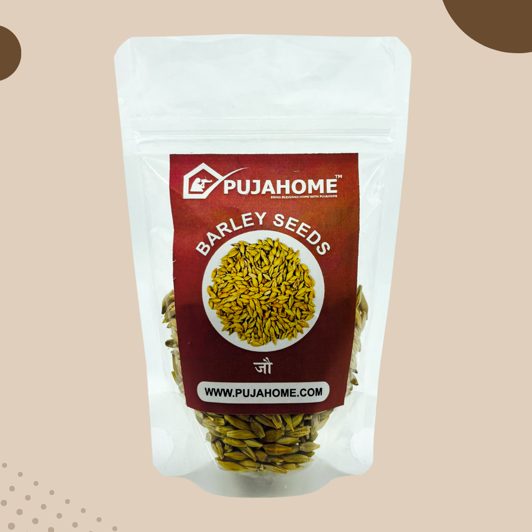 Pujahome Organic Nature Raw Barley Seeds Jau For Puja (1 Kg Pack)