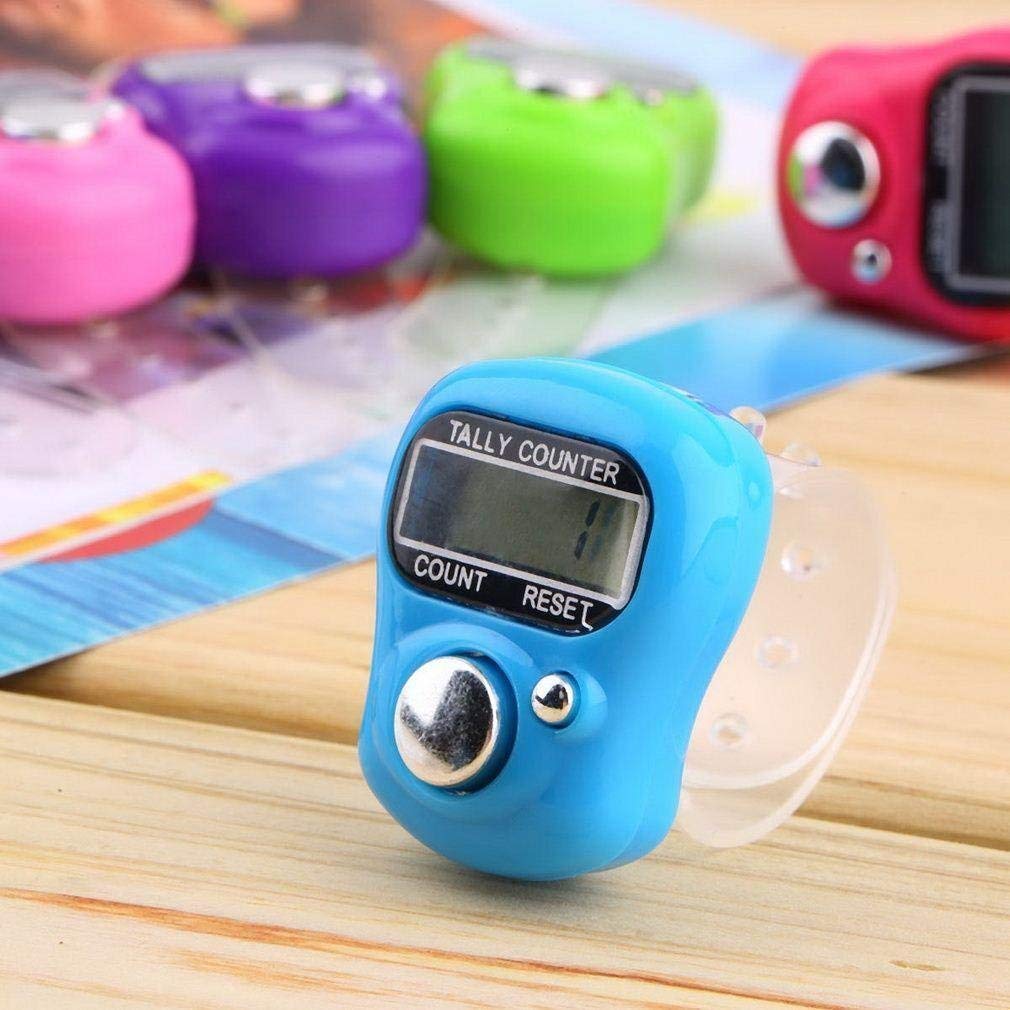 Pujahome Multiuse Mini Hand Tally Finger Ring Counting Device, Jap Counting Device for Mantra Jaap 5 Digit