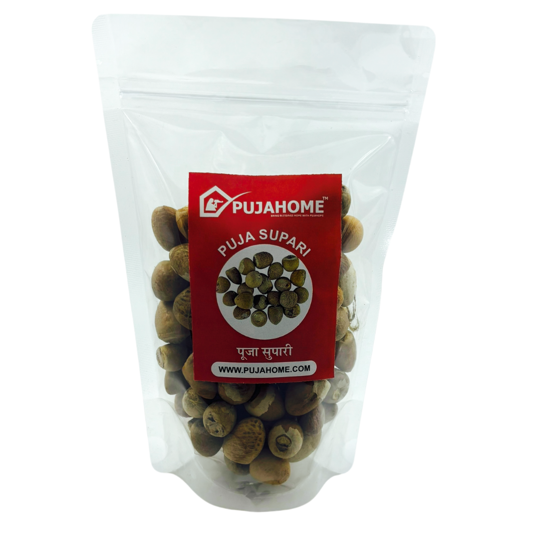 Pujahome Whole Puja Supari | Betel Nut | Satta Supari | Areca Nut (1000 Gram Pack)