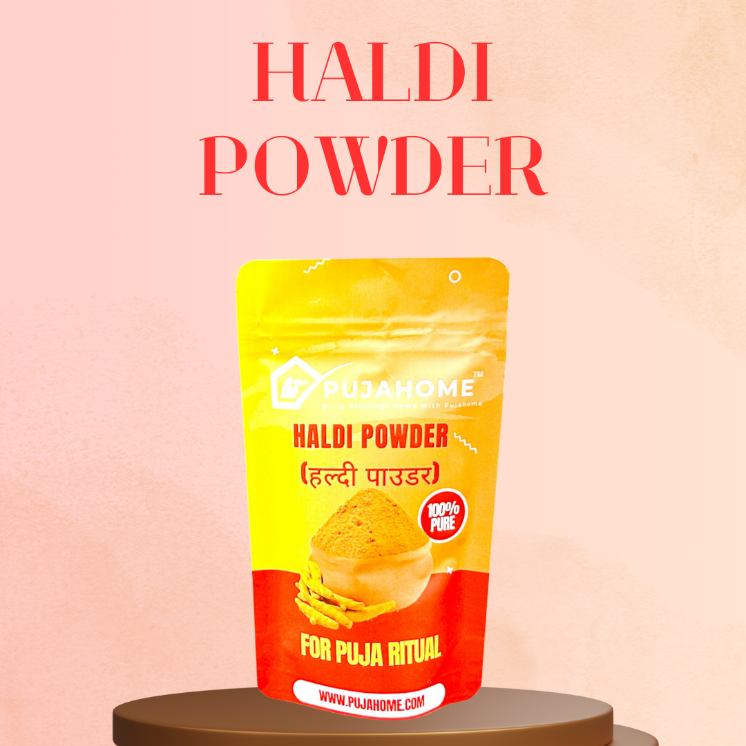 Pujahome Premium Quality Haldi Powder For Puja (Pouch Pack)