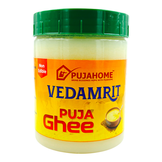 Pujahome Vedamrit Puja Ghee - 450 ML for Daily Puja, Festivals | Non-Edible