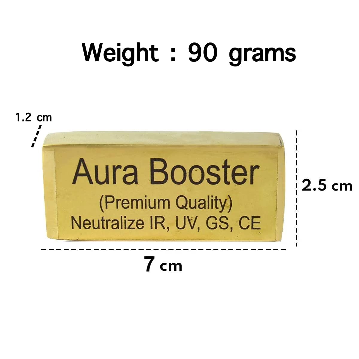 Pujahome Brass Vastu Aura Booster Neutralize IR UV GS CE for Increase Positivity Energy