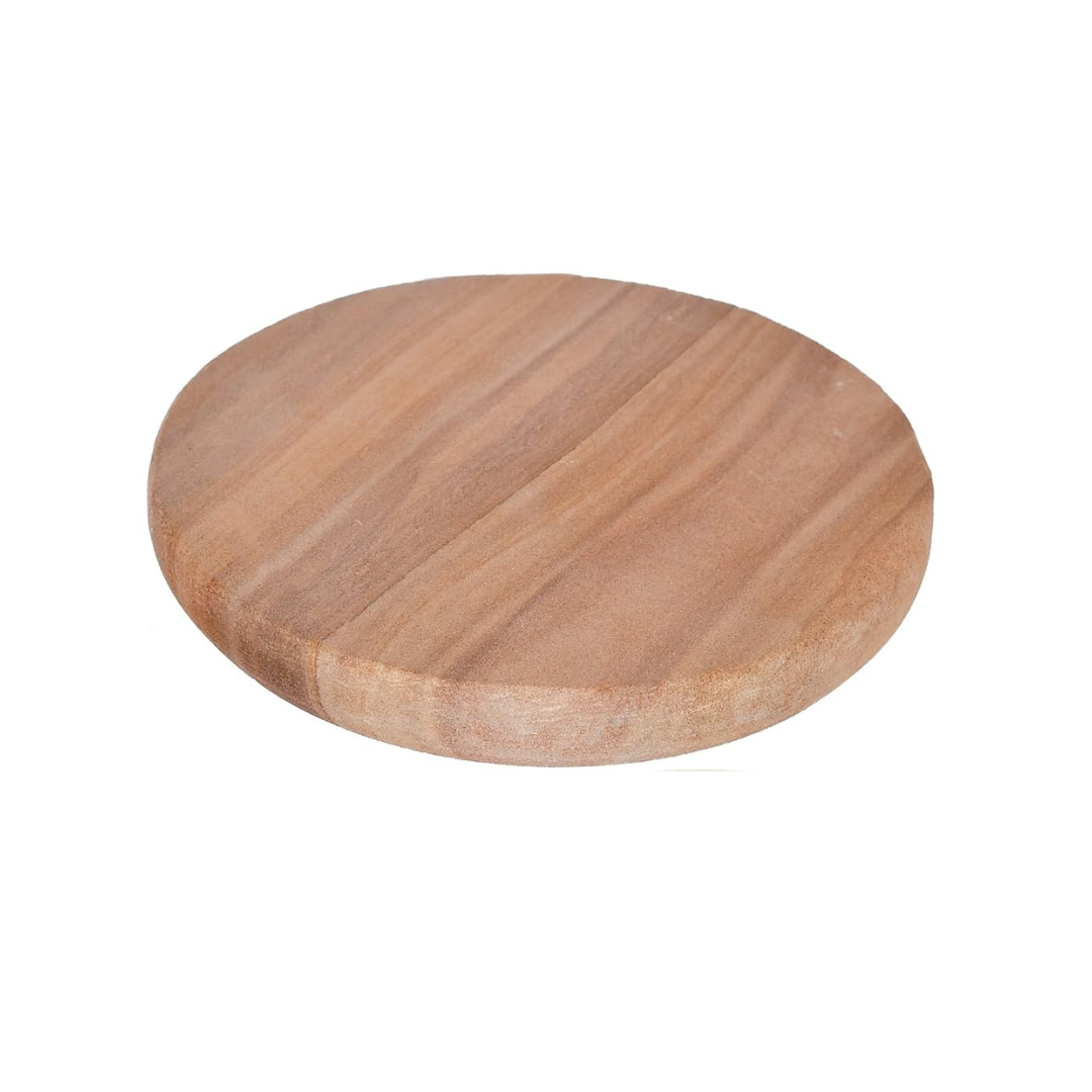 Pujahome Sandalwood (Chandan) Pata Board with Red and White Sandalwood Stick (1 Board with 2 Stick) Size 5-inches