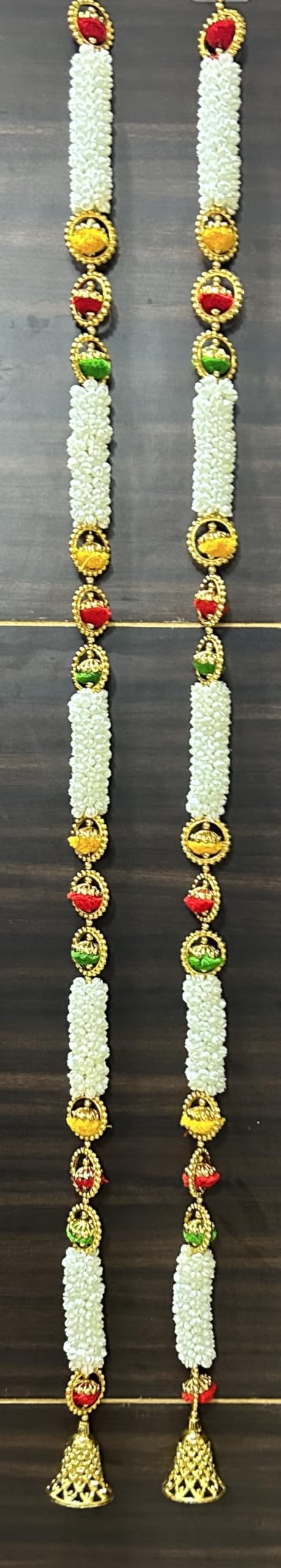 पूजाहोम आर्टिफिशियल फ्लावर लटकन वॉल डोर हैंगिंग तोरण आर्टिफिशियल डोरवे फ्लावर तोरण, घर ऑफिस टेम्पल पार्टी सजावट और उपहार देने के लिए