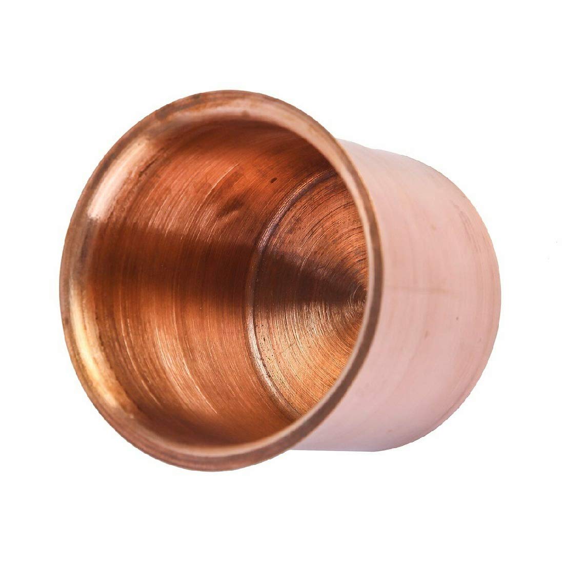Pujahome Pure Copper Tamba Pooja Panch Patra with Achmani Pali Spoon (5 x 5 cm)