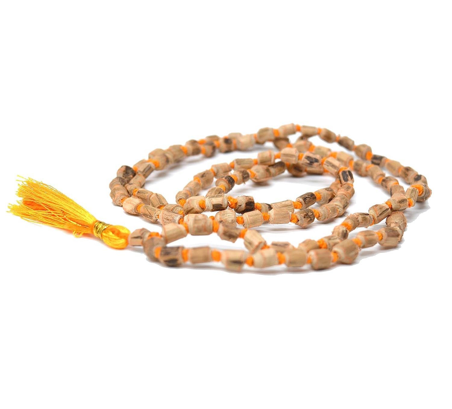 Pujahome Tulsi Mala Rosary (108 Beads) Original Certified - Japa Prayer Beads Mala, 8-MM Stones