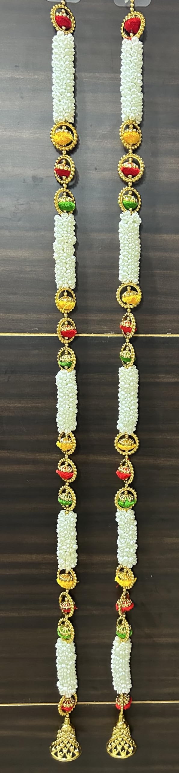 पूजाहोम आर्टिफिशियल फ्लावर लटकन वॉल डोर हैंगिंग तोरण आर्टिफिशियल डोरवे फ्लावर तोरण, घर ऑफिस टेम्पल पार्टी सजावट और उपहार देने के लिए