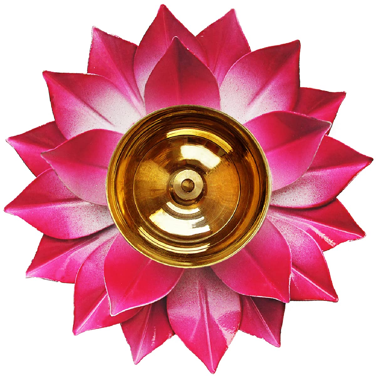 Pujahome Brass Lotus Diyas for Home Decoration – Puja Akhand Diya