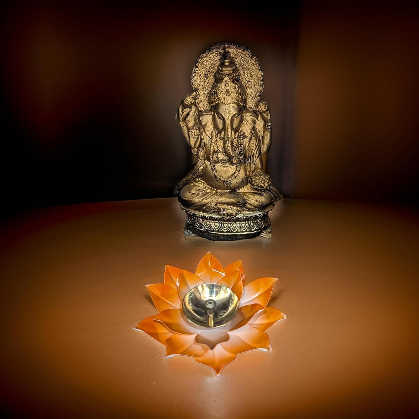 Pujahome Brass Lotus Diyas for Home Decoration – Puja Akhand Diya