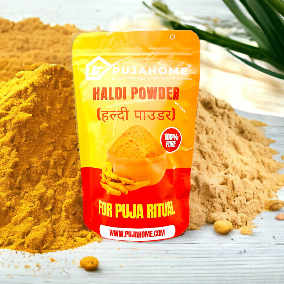Pujahome Premium Quality Haldi Powder For Puja (Pouch Pack)
