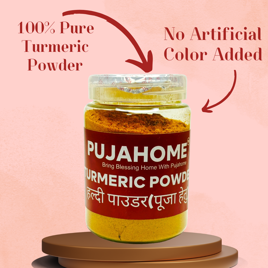 Pujahome Haldi Powder for Puja |100% Pure Haldi for All Pooja (100 Grams)