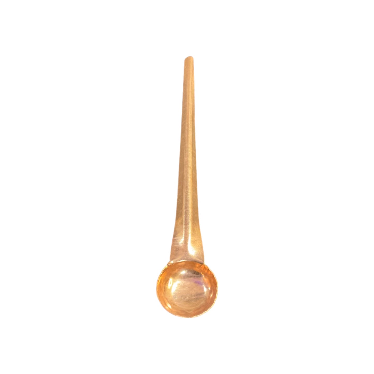 Pujahome Pure Copper Tamba Pooja Panch Patra with Achmani Pali Spoon (4 X 4 CM)