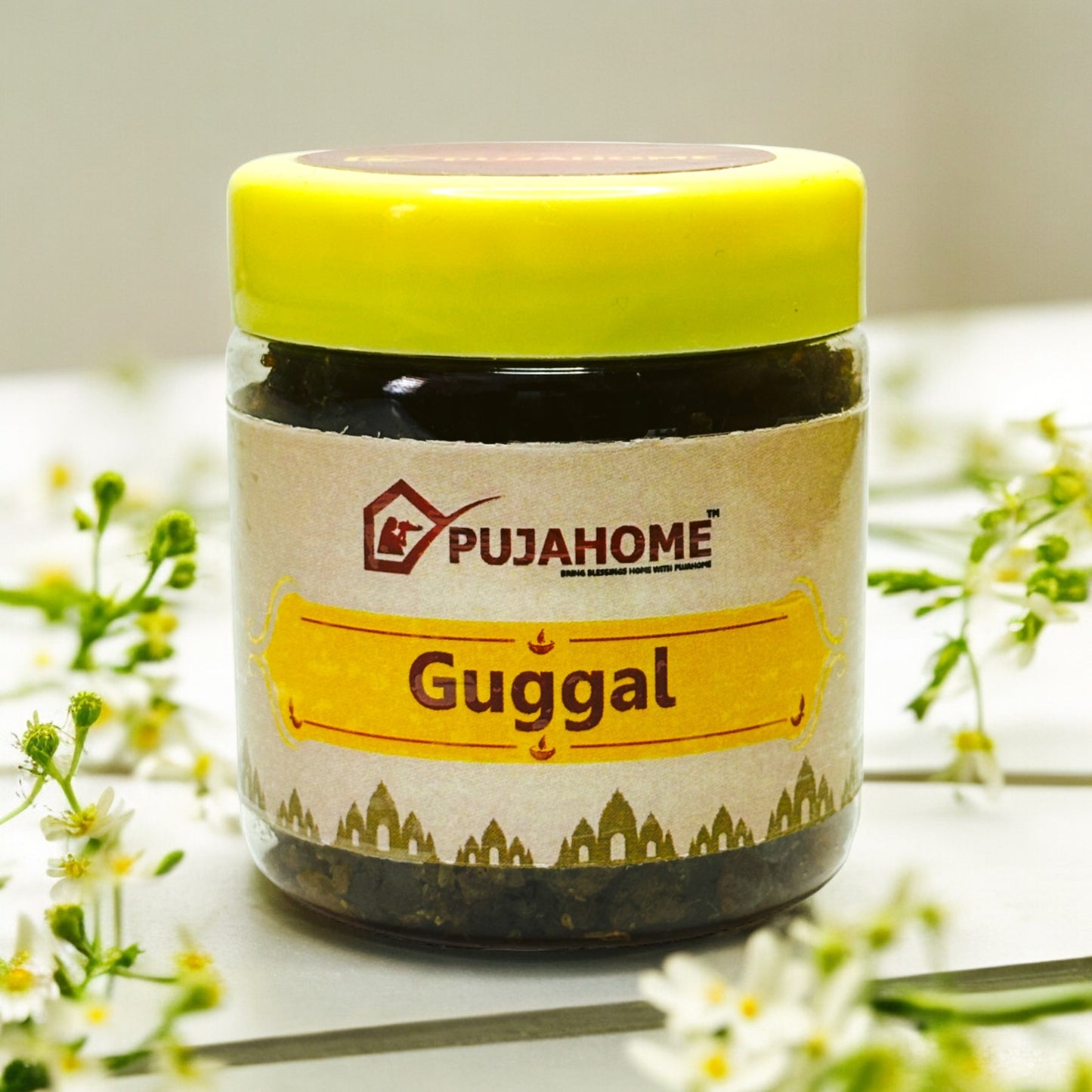 Pujahome Guggal (Pure, Natural) Commiphora Guggal (80 gram Box)