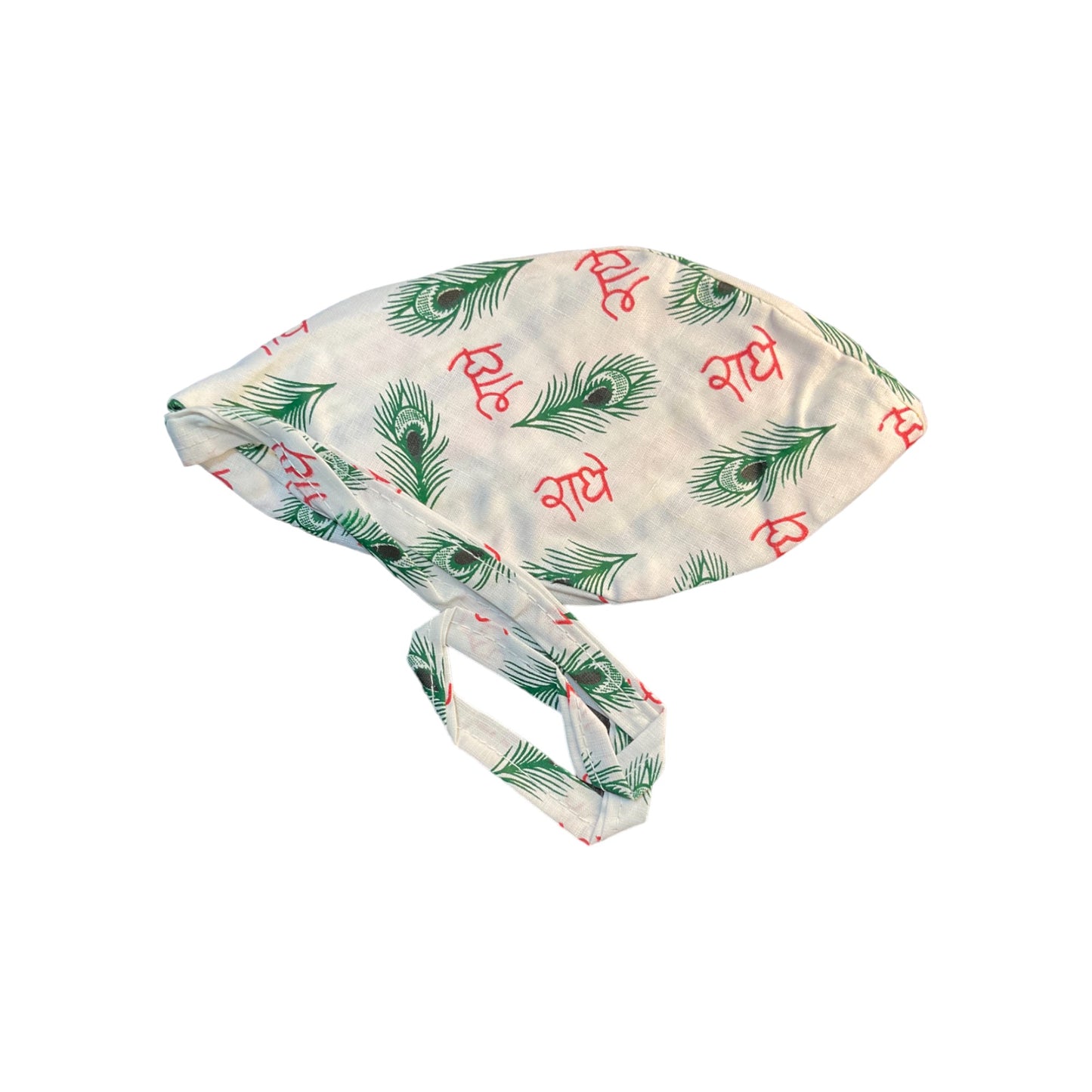 Pujahome Radhe Printed Jaap Bag in Blue Color for Prayer Beads Gomukhi Jaap Bag