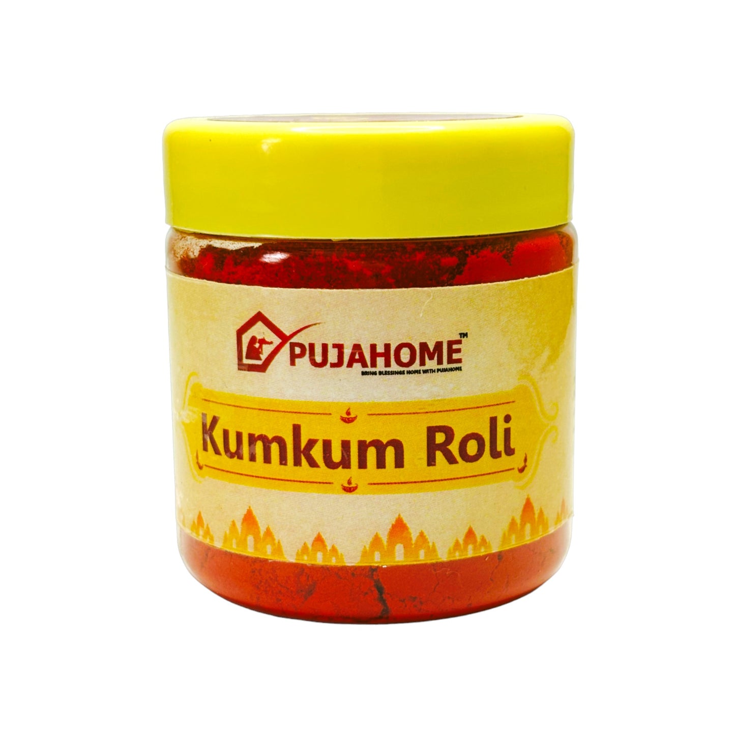 Pujahome Roli Pure Haldi Kumkum - Original Puja Roli | Natural & Pure kumkum (50g)
