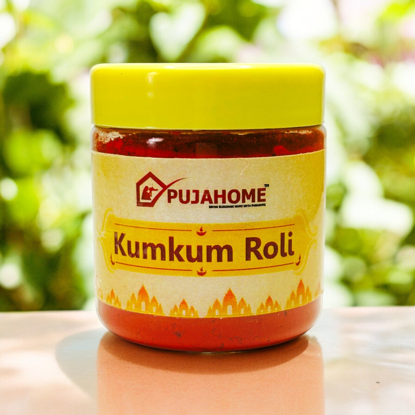 Pujahome Roli Pure Haldi Kumkum - Original Puja Roli | Natural & Pure kumkum (50g)