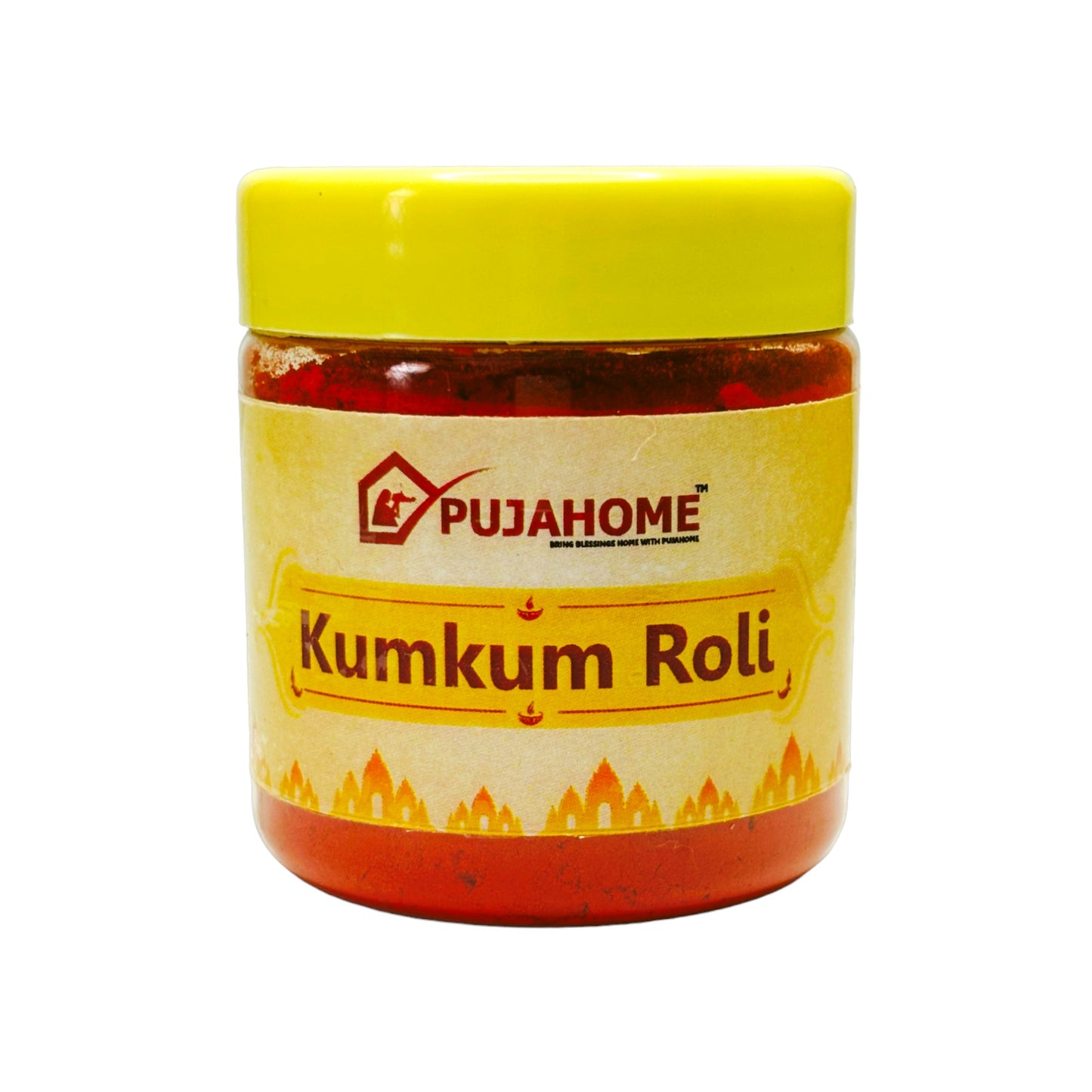 Pujahome Roli Pure Haldi Kumkum - Original Puja Roli | Natural & Pure kumkum (50g)