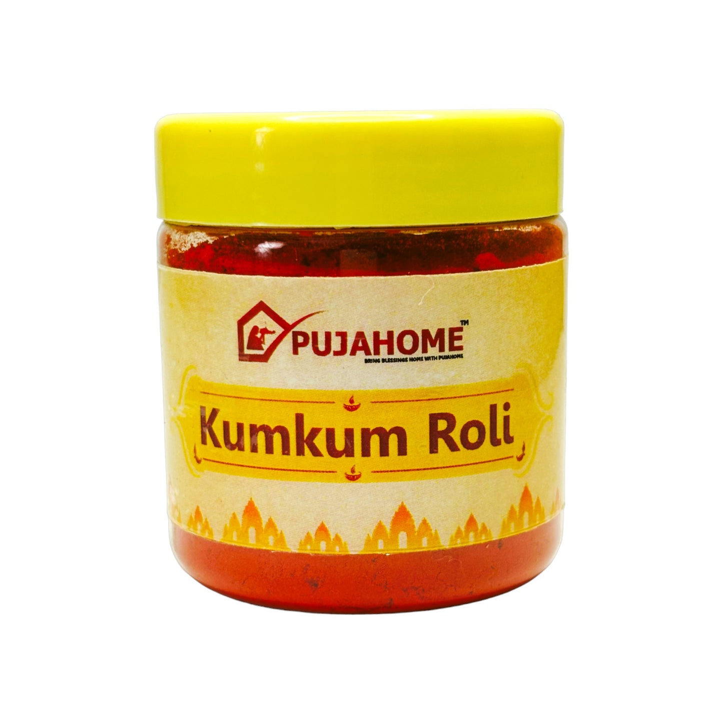 Pujahome Roli Pure Haldi Kumkum - Original Puja Roli | Natural & Pure kumkum (50g)