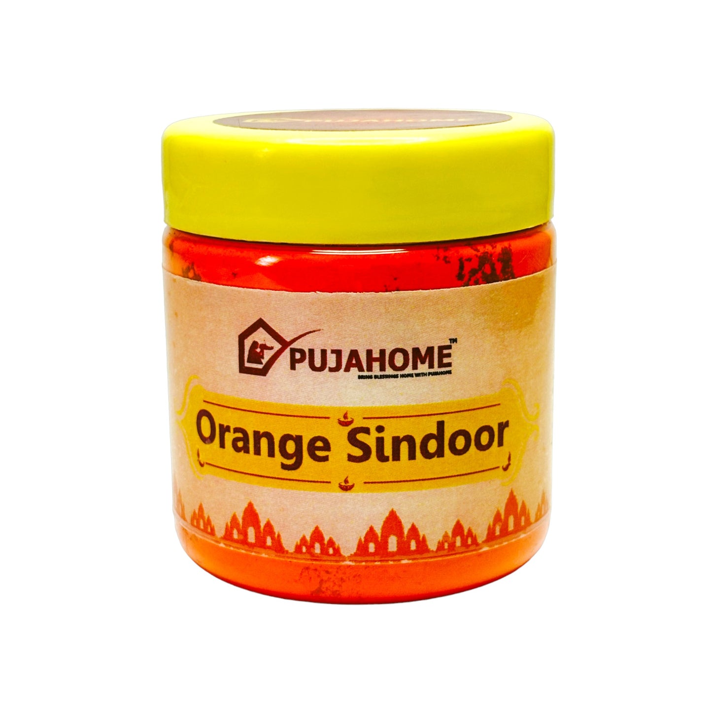 Pujahome Original Premium Quality Hanuman Ji Sindoor | 100% Pure Orange Sindoor (250 grams)