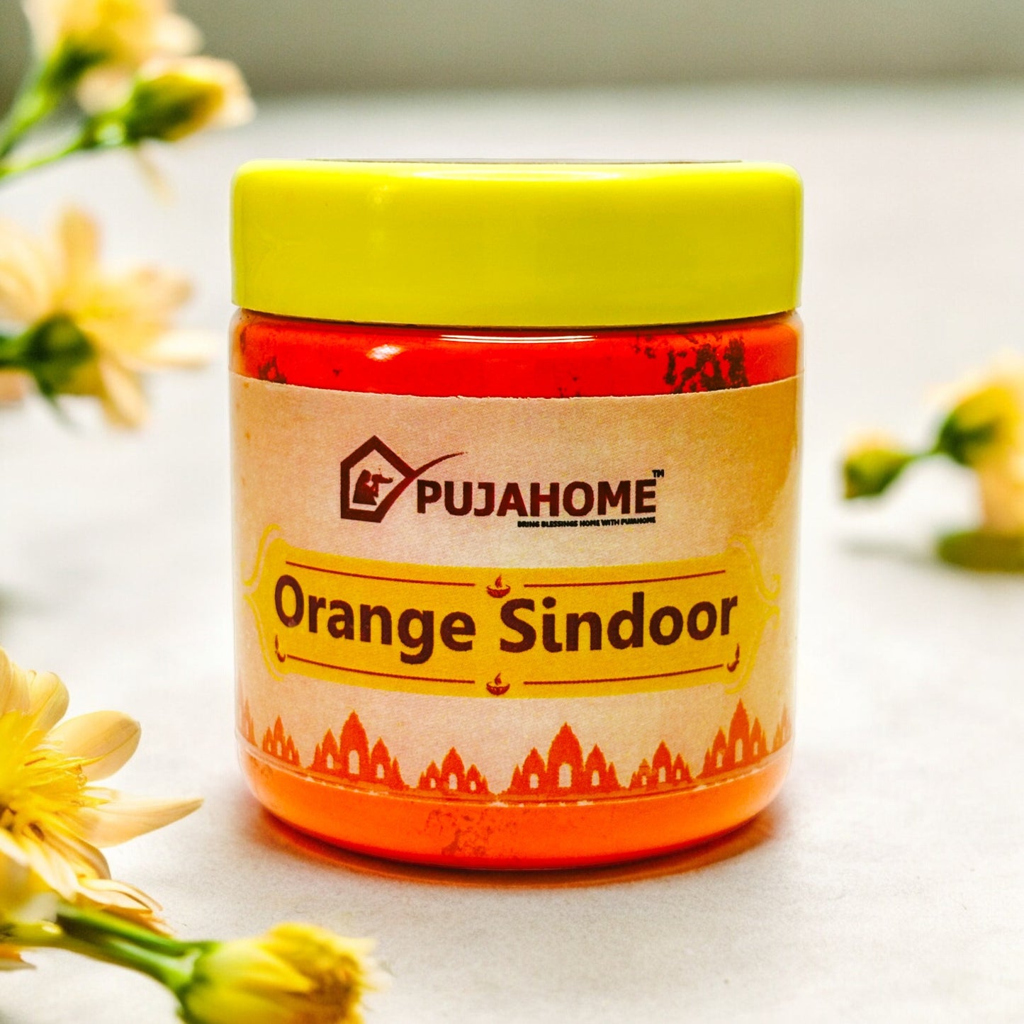 Pujahome Original Premium Quality Hanuman Ji Sindoor | 100% Pure Orange Sindoor (250 grams)