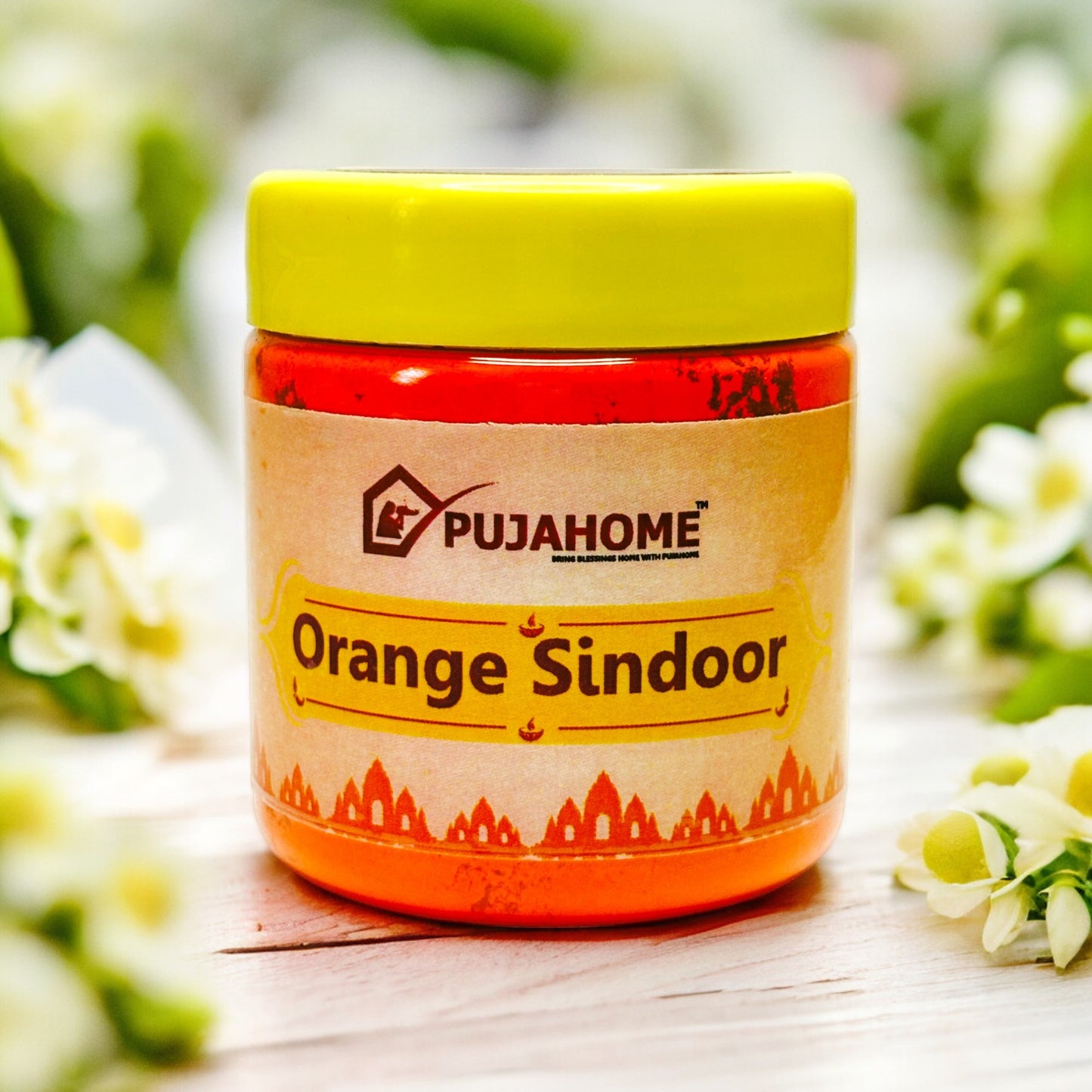 Pujahome Original Premium Quality Hanuman Ji Sindoor | 100% Pure Orange Sindoor (250 grams)