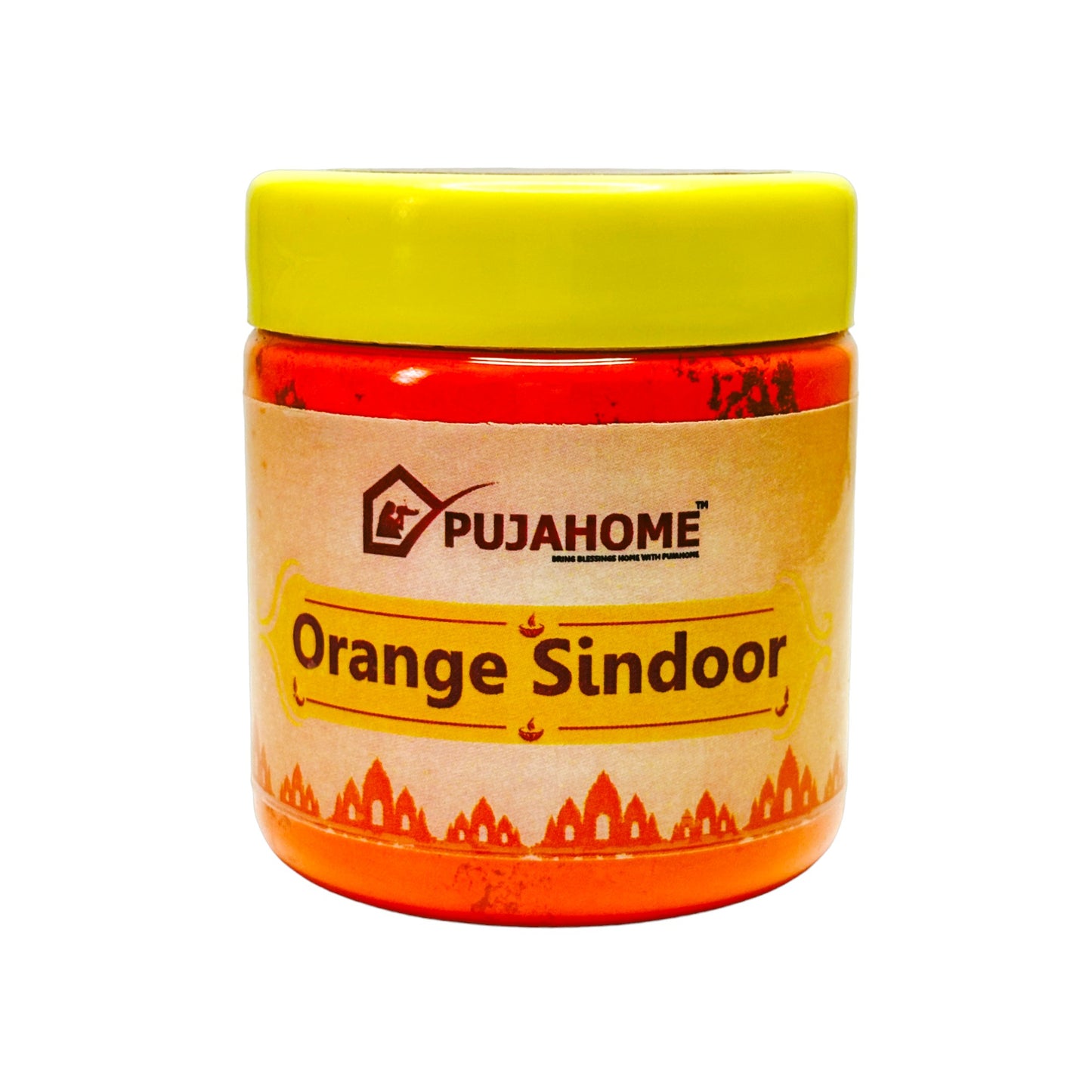 Pujahome Original Premium Quality Hanuman Ji Sindoor | 100% Pure Orange Sindoor (250 grams)