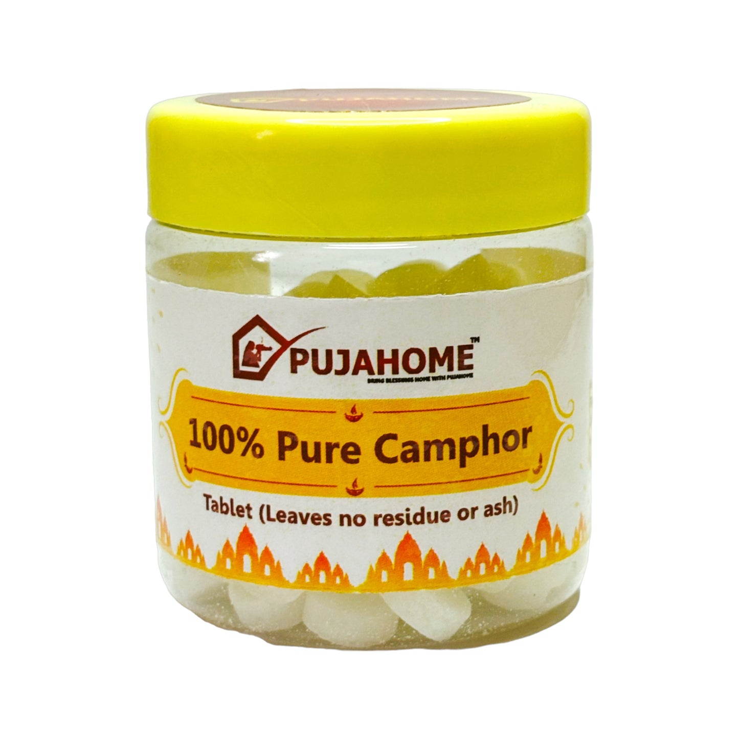 Pujahome Premium Camphor Tablets | Kapoor - Pack of 50 Gram