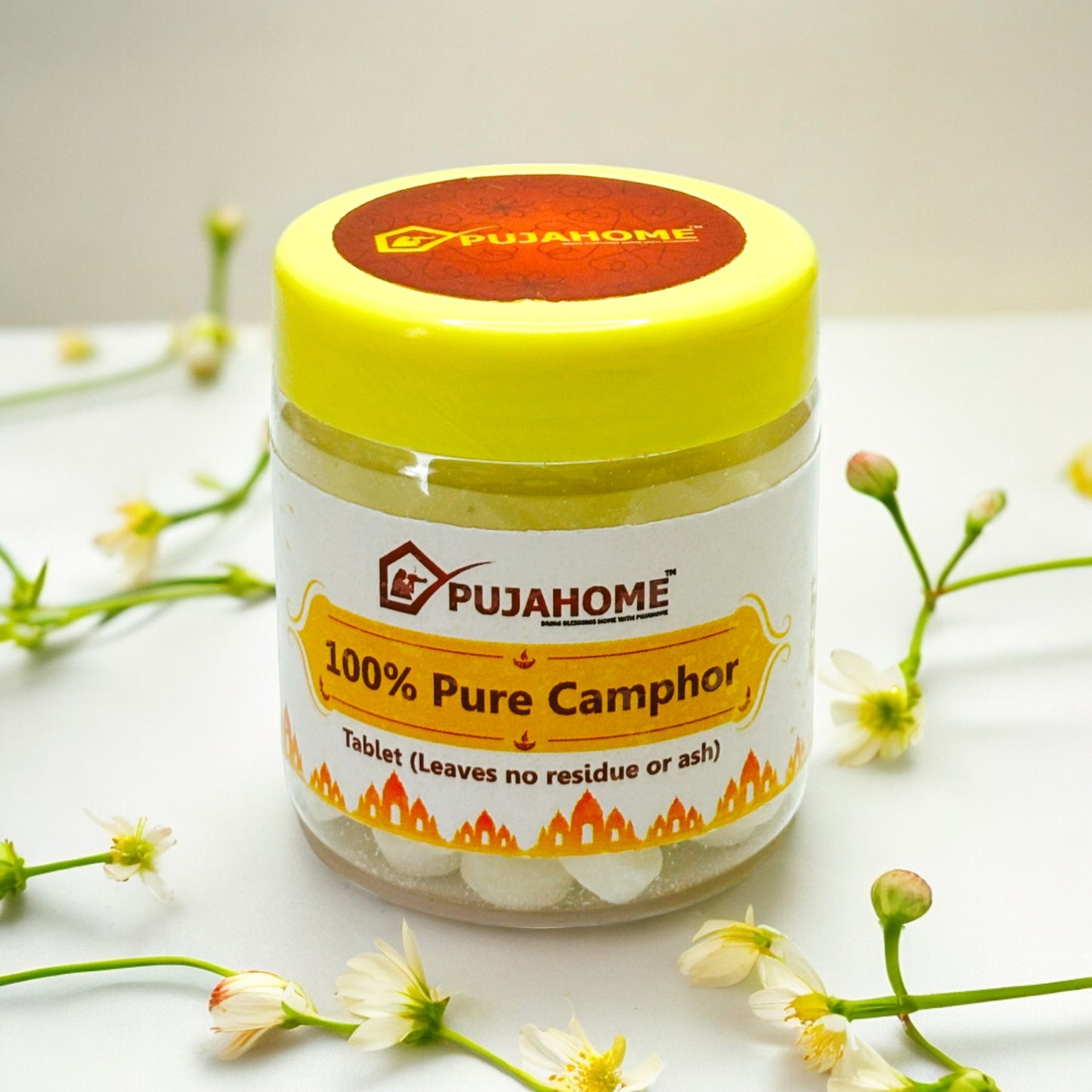 Pujahome Premium Camphor Tablets | Kapoor - Pack of 50 Gram