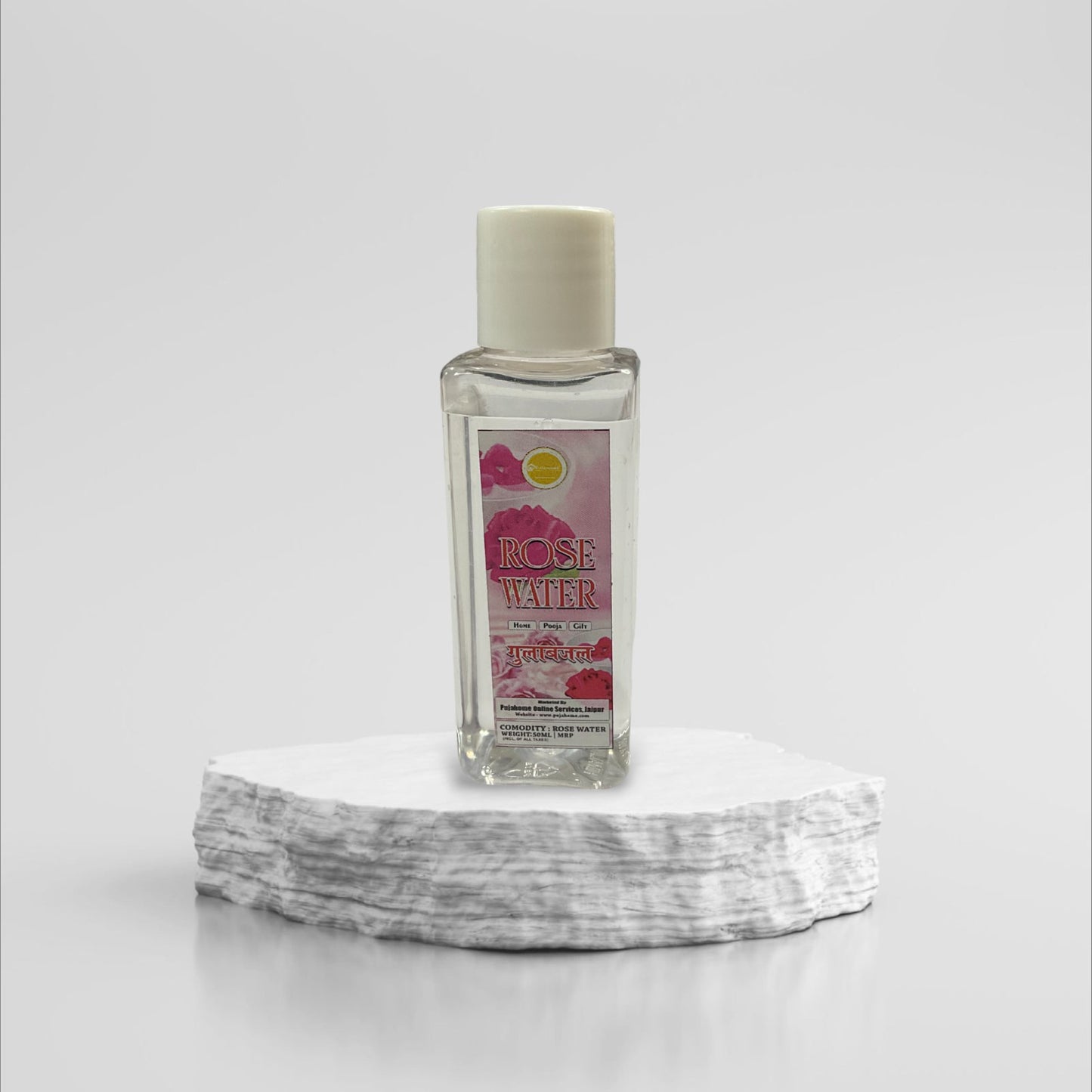 Pujahome Rose Water For Puja | Gulab Jal For Puja Purpose (Pack Of 2) 50ML each