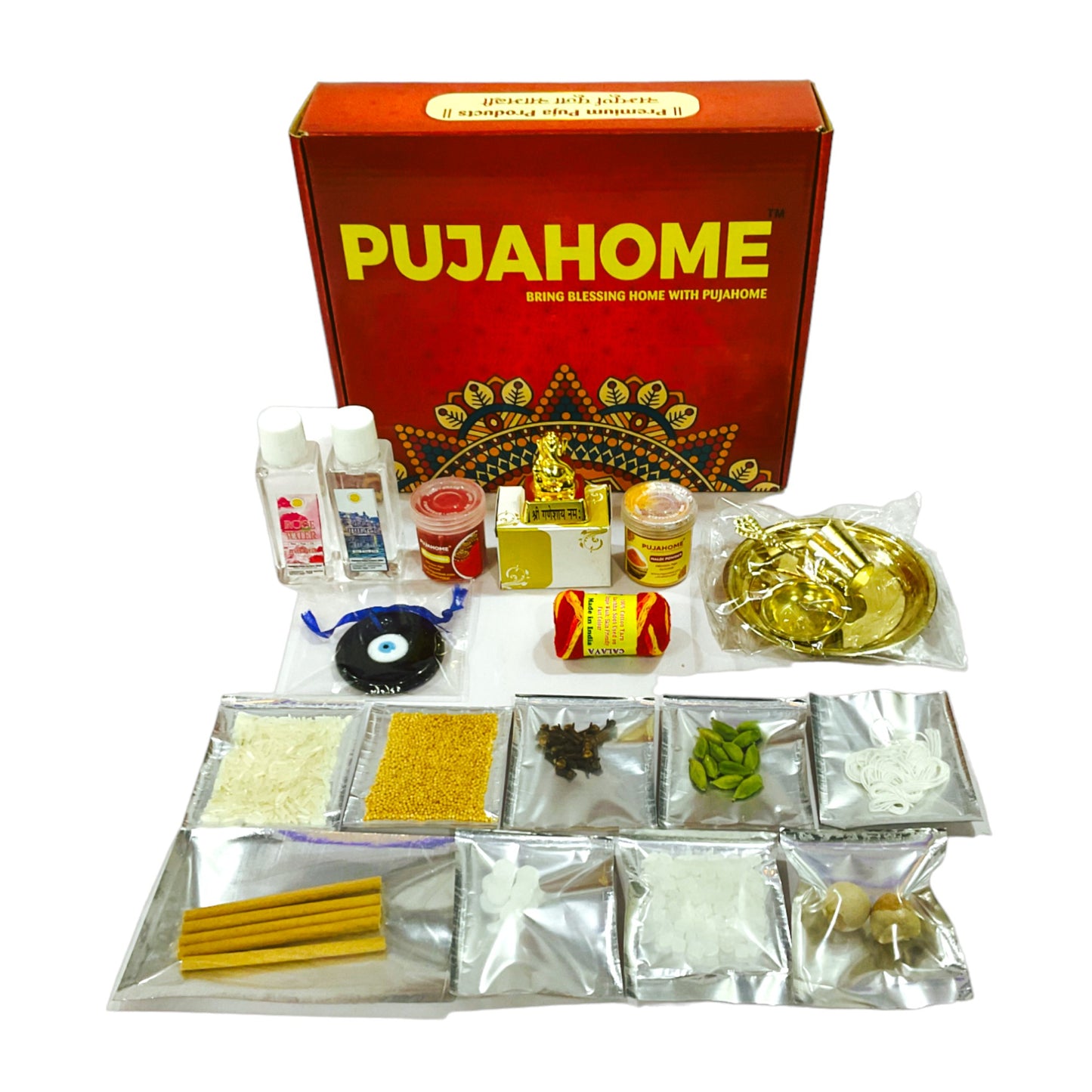Pujahome New Vahana (Car/Vehicle) Puja Samagri Kit