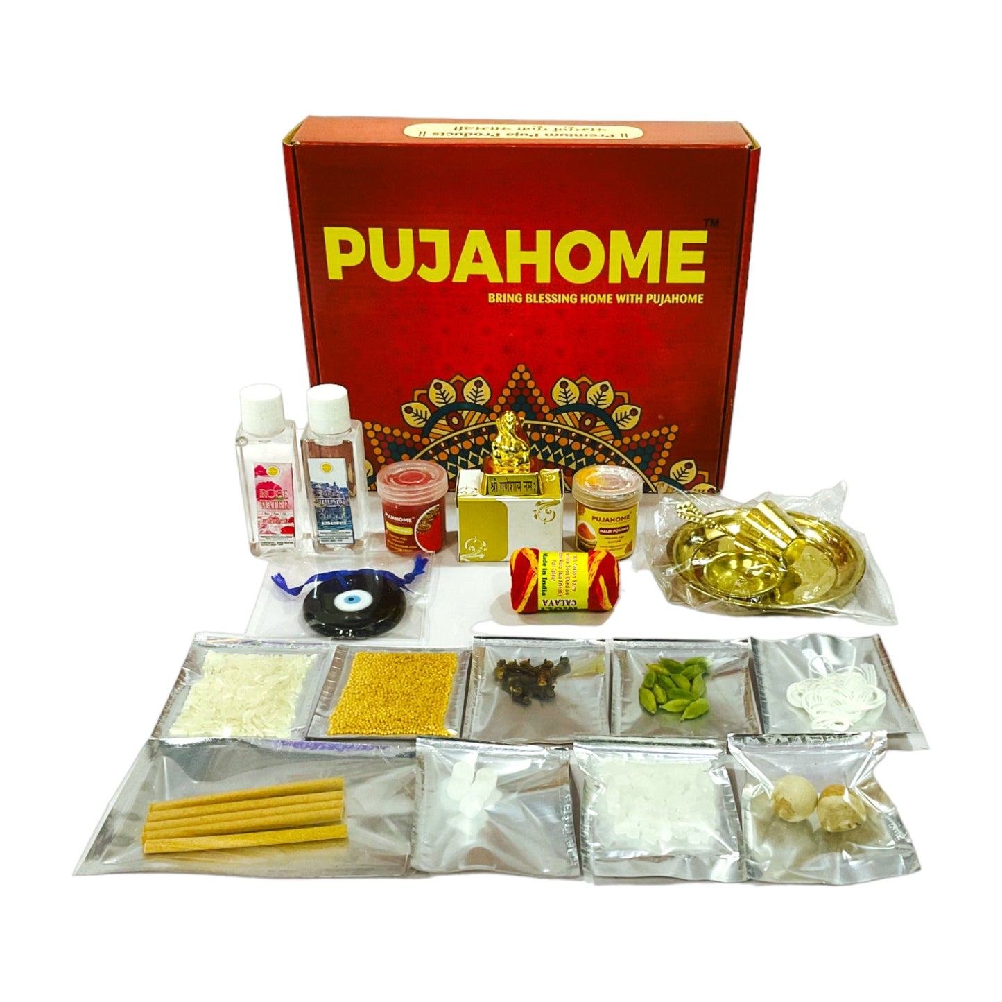 Pujahome New Vahana (Car/Vehicle) Puja Samagri Kit