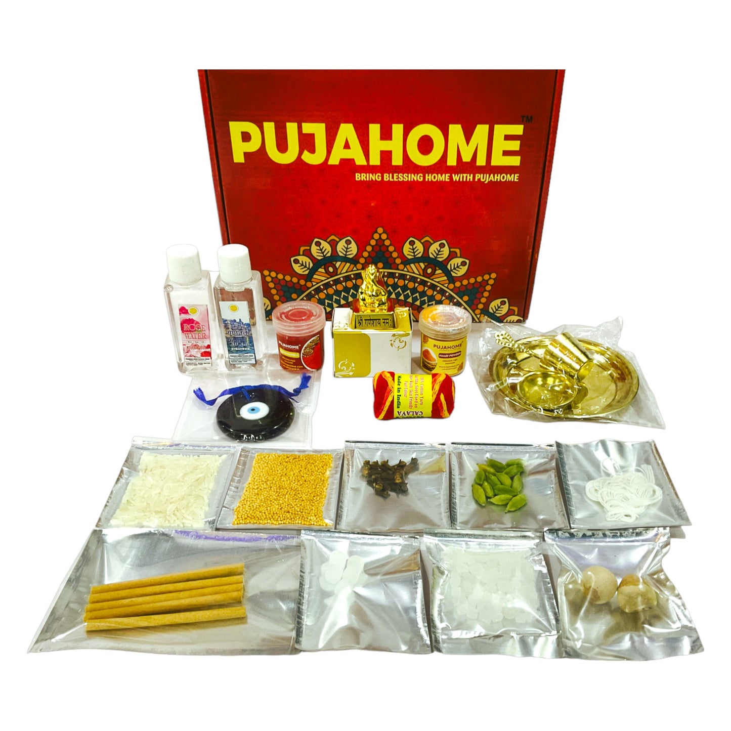 Pujahome New Vahana (Car/Vehicle) Puja Samagri Kit
