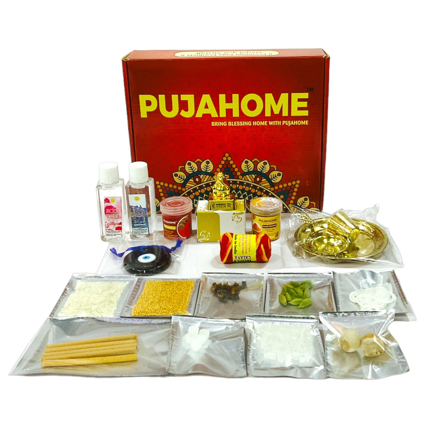 Pujahome New Vahana (Car/Vehicle) Puja Samagri Kit