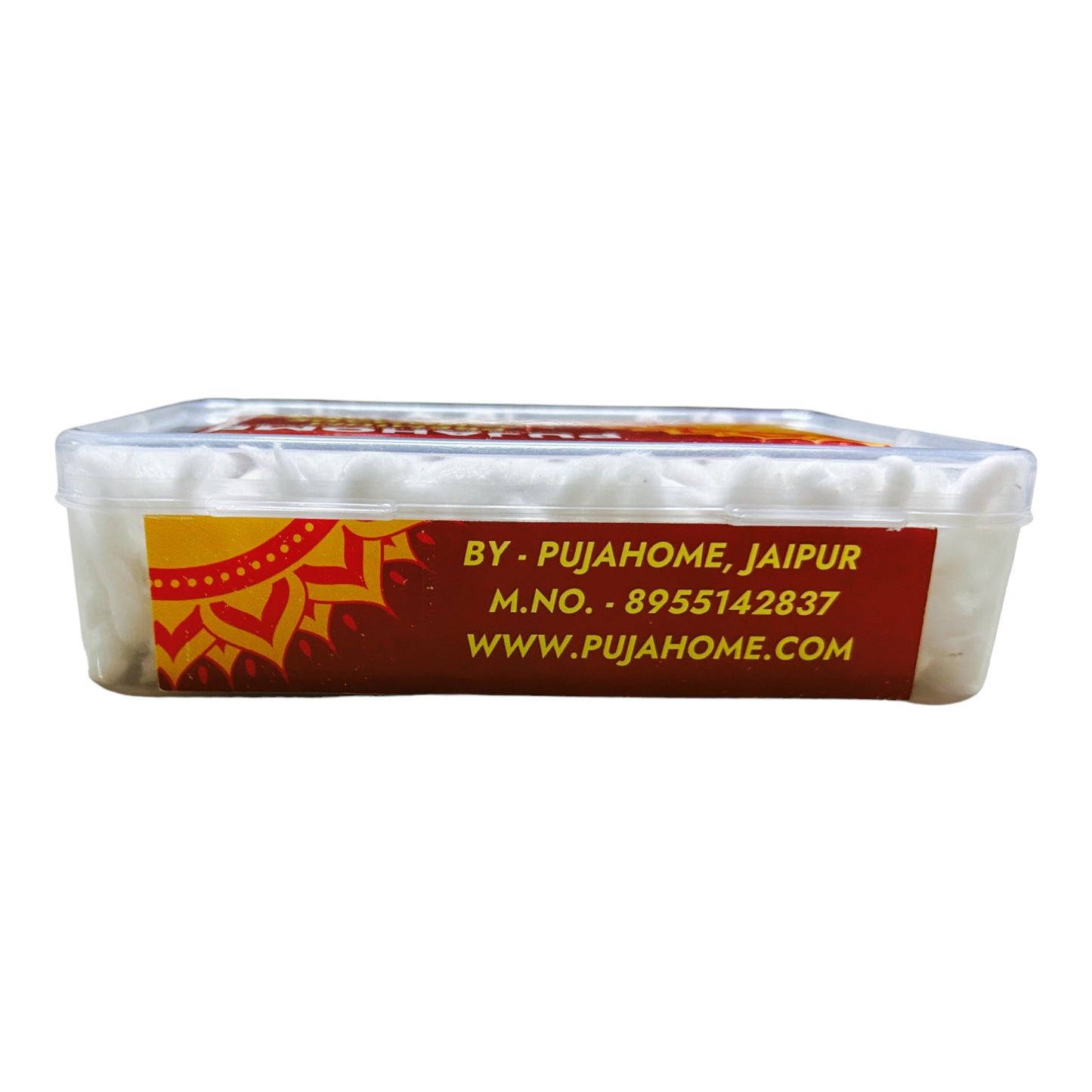 Pujahome Long Cotton Wicks - White, Length - 3.5 Inches 50 Grms(Box Pack)