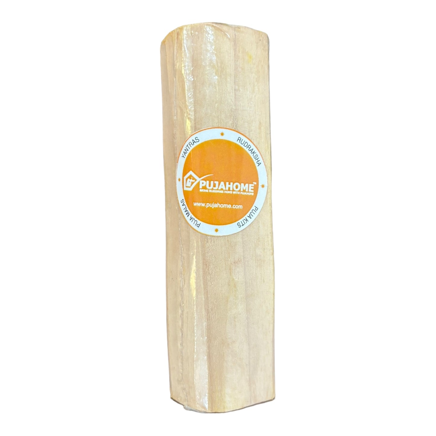Pujahome Sandalwood (Chandan) Pata Board with Red and White Sandalwood Stick (1 Board with 2 Stick) Size 5-inches