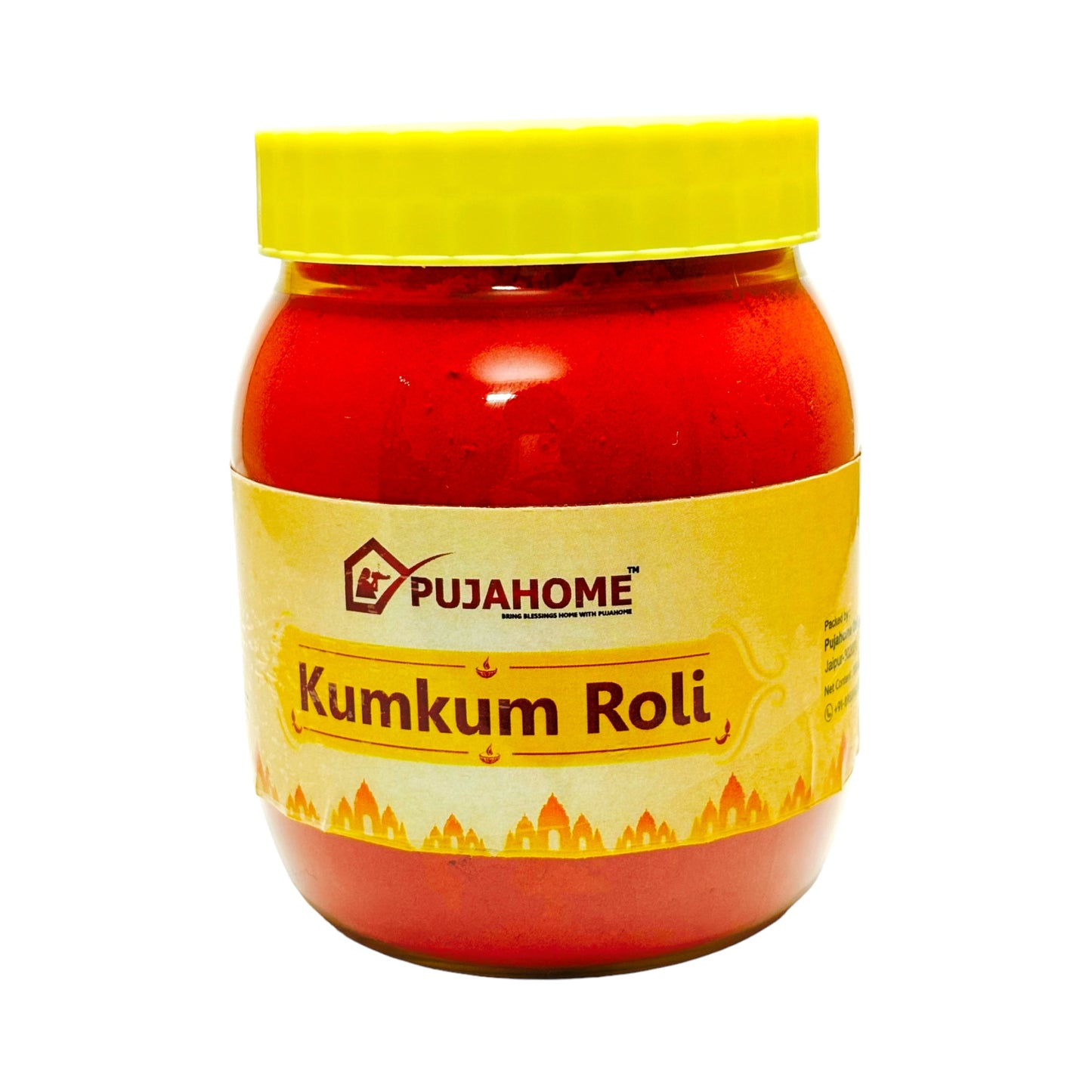 Pujahome Roli Pure Haldi Kumkum - Original Puja Roli | Natural & Pure kumkum (250g)