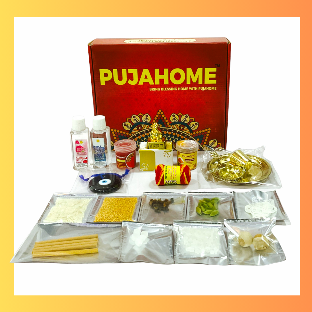 Pujahome New Vahana (Car/Vehicle) Puja Samagri Kit