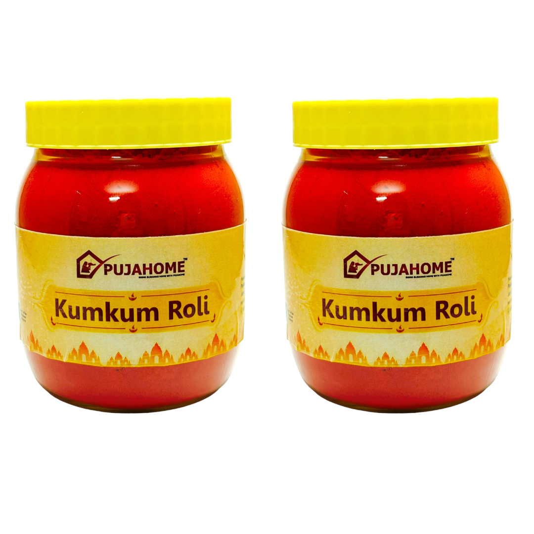 Pujahome Roli Pure Haldi Kumkum - Original Puja Roli | Natural & Pure kumkum (250g)