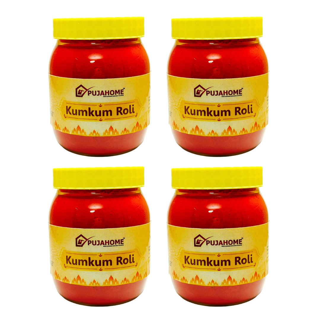 Pujahome Roli Pure Haldi Kumkum - Original Puja Roli | Natural & Pure kumkum (250g)