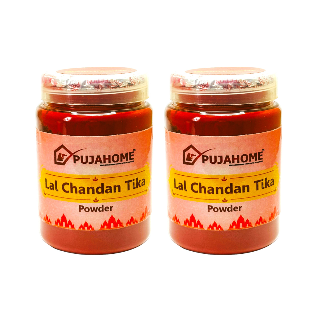Pujahome Premium Lal Chandan Tika Powder 100 Gram Box